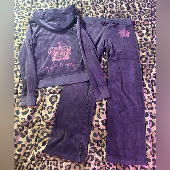 Juicy Couture Pants - VINTAGE Juicy Couture Velour Tracksuit – Rare Purple Crown Set!